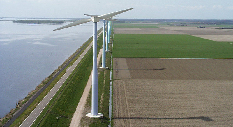 Eemmeerdijk – ein Windpark in Regenbogenfarben