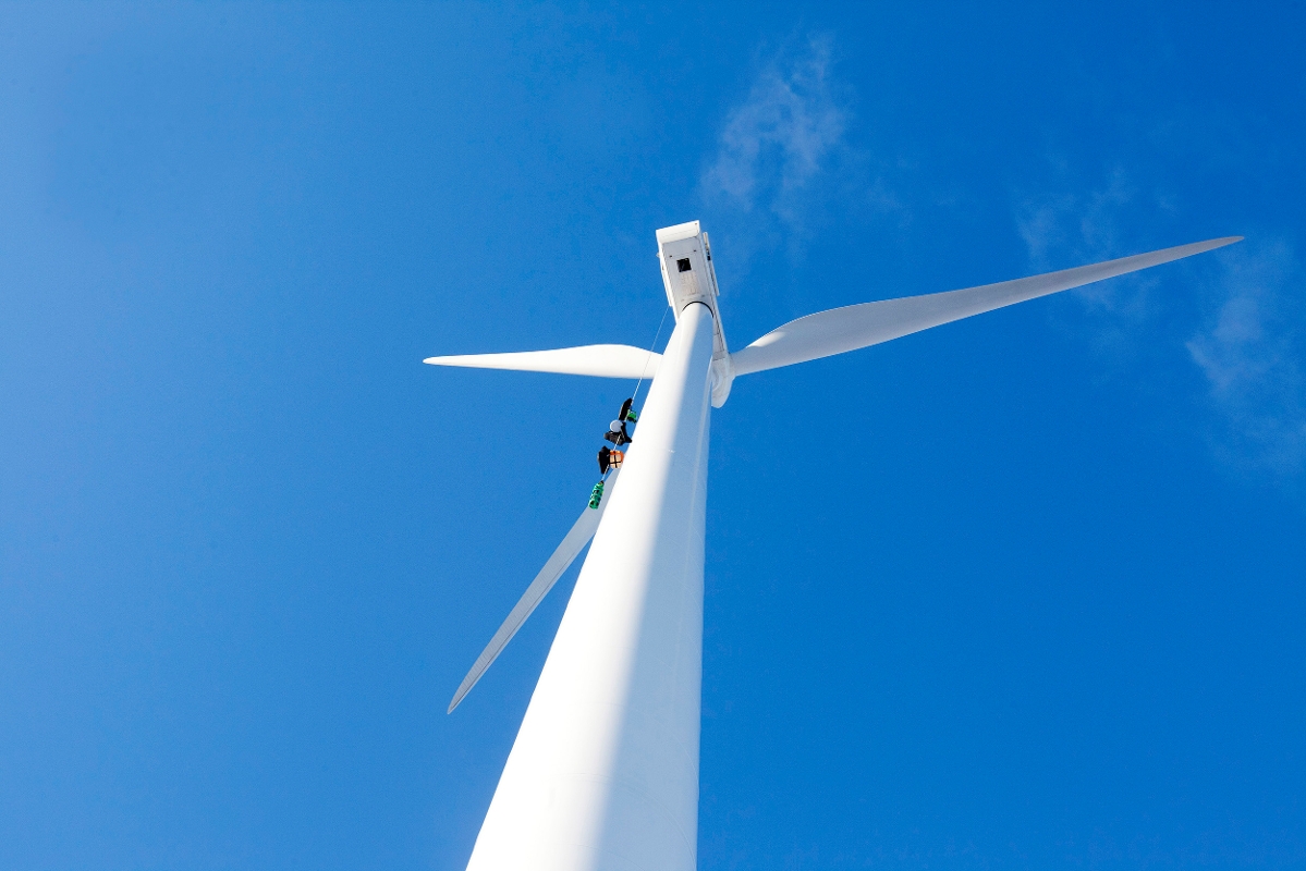 Windpark Ejsing - hervorragende Wetterbedingungen