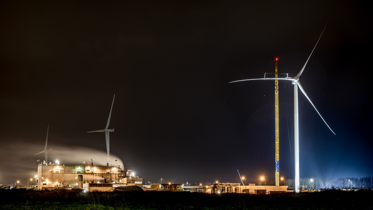 Industrieterrein Moerdijk vindkraftspark